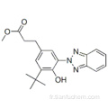 Benzènepropanoïque, ester de méthyle 3- (2H-benzotriazol-2-yl) -5- (1,1-diméthyléthyl) -4-hydroxy-, CAS 84268-33-7